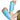A person wearing two light blue Comfytemp wrist and hand ice pack wraps.