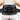 Close-up back view of a person wearing a black supportive back belt with a portable power bank.