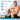 A man sits on a yoga mat wearing a blue knee ice pack wrap for 3-in-1 recovery therapy.
