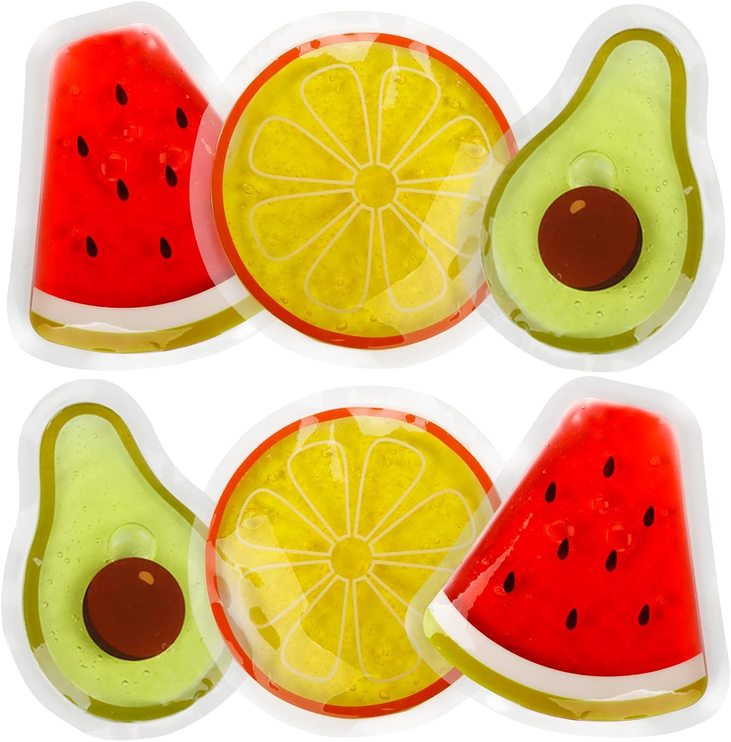 Kids Small Gel Ice Packs for Boo Boos with 6 Packs
