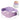 Purple portable heating pad with power bank and an inset image of the belt worn on the lower back.