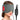Woman wearing a grey heated eye mask with a wired remote control showing heat and timer settings.
