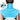 A person wearing a blue Comfytemp neck and shoulder ice pack wrap, seen from the back and front.