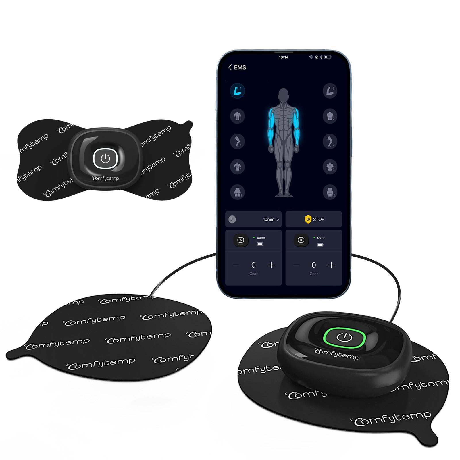 Comfytemp Wireless TENS Unit Muscle Stimulator with APPš„