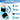 Infographic showing features of a blue ankle ice pack wrap with a 30-minute timer icon.