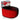 Comfytemp red light therapy belt shown in front of its gift-ready box with a red ribbon.