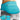 Blue Comfytemp back wrap shown on a person with two blue hot and cold gel packs.
