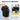Ergonomic knee massager with two adjustable straps for customized compression and pressure.