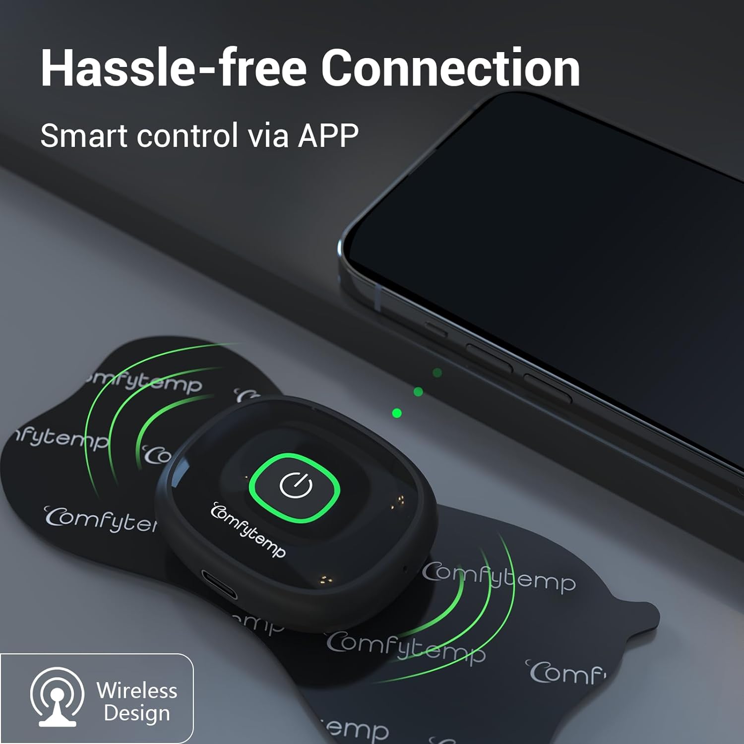 Comfytemp Wireless TENS Unit Muscle Stimulator with APPš„