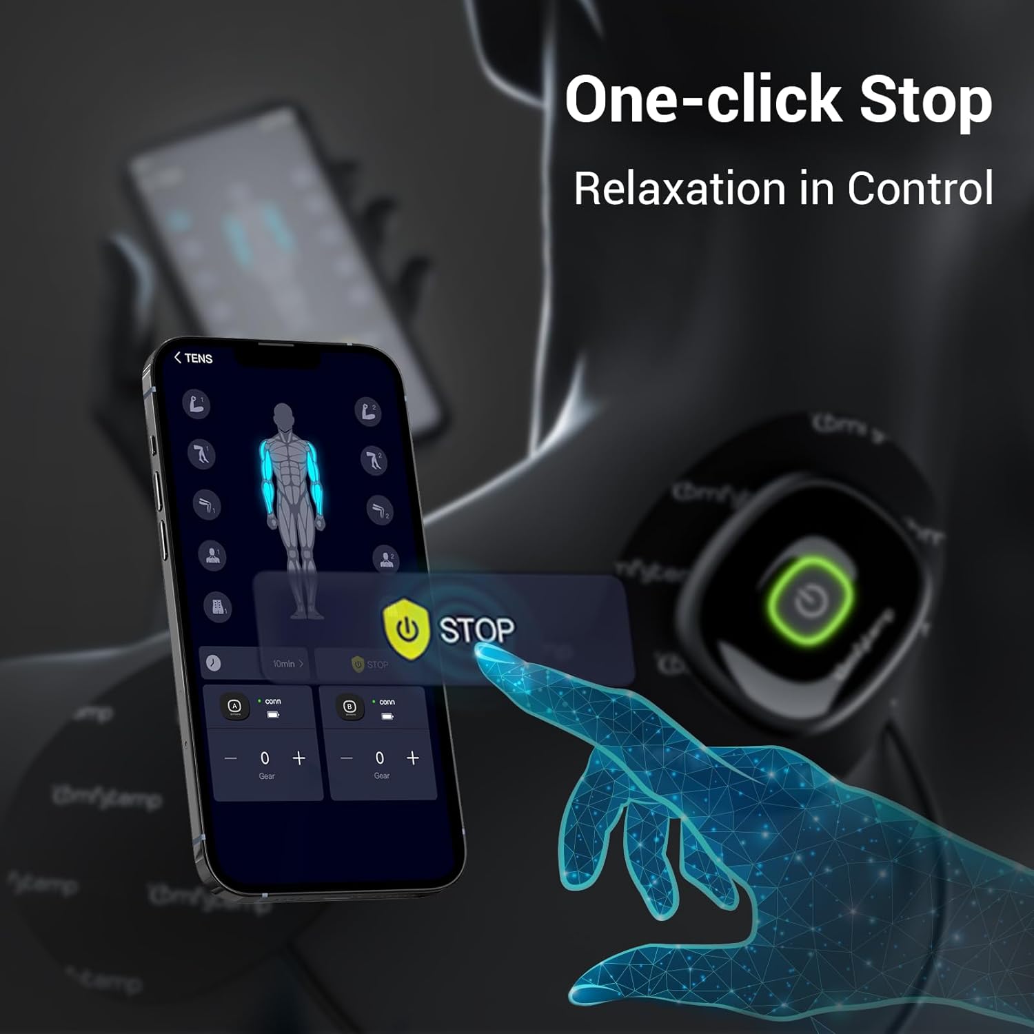 Comfytemp Wireless TENS Unit Muscle Stimulator with APPš„