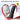 Hand massager gift box and device with a red ribbon in a heart shape for gift giving.