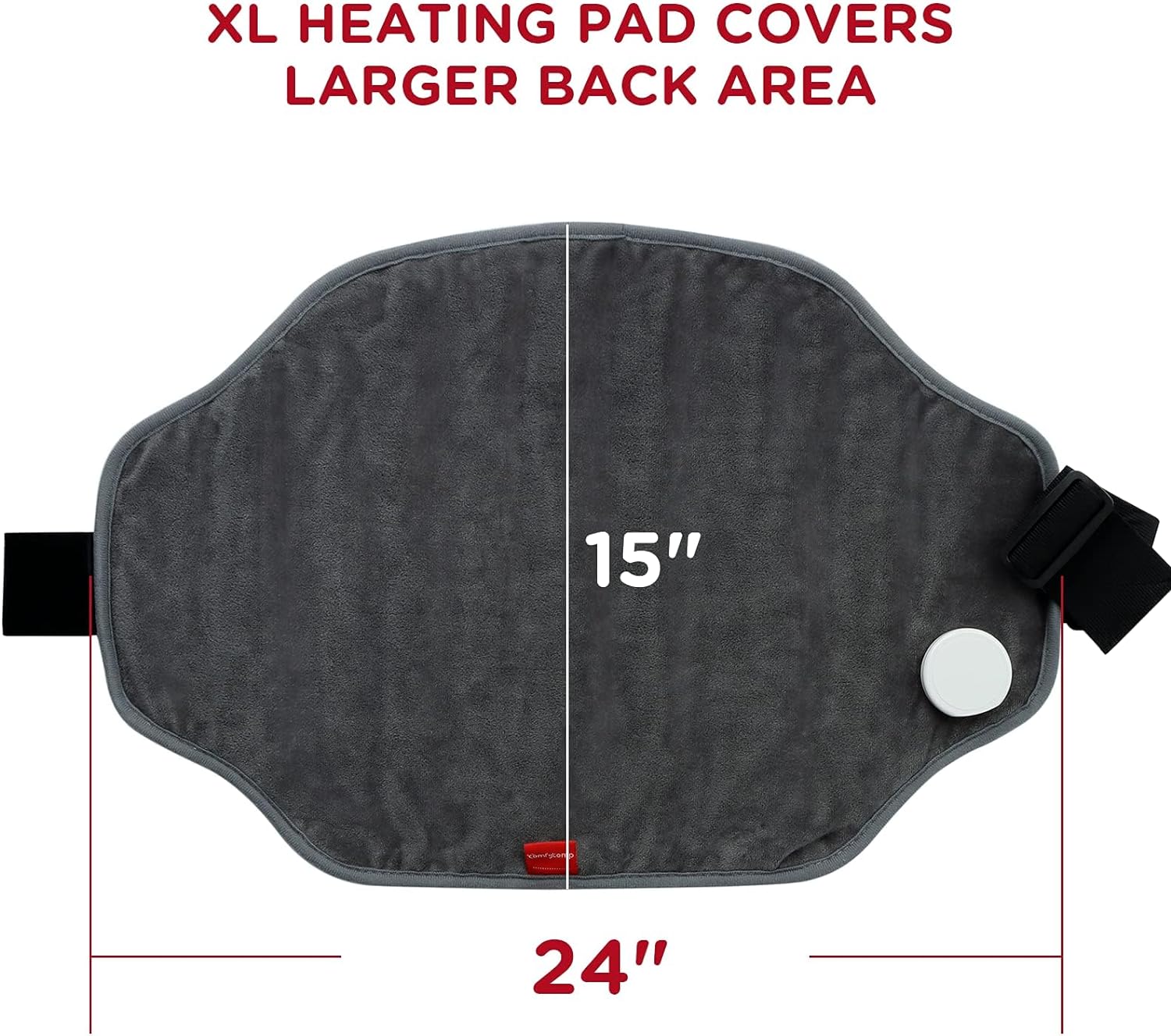 ComfyWarmth™ Upgraded Heating Pad for Back Pain Relief