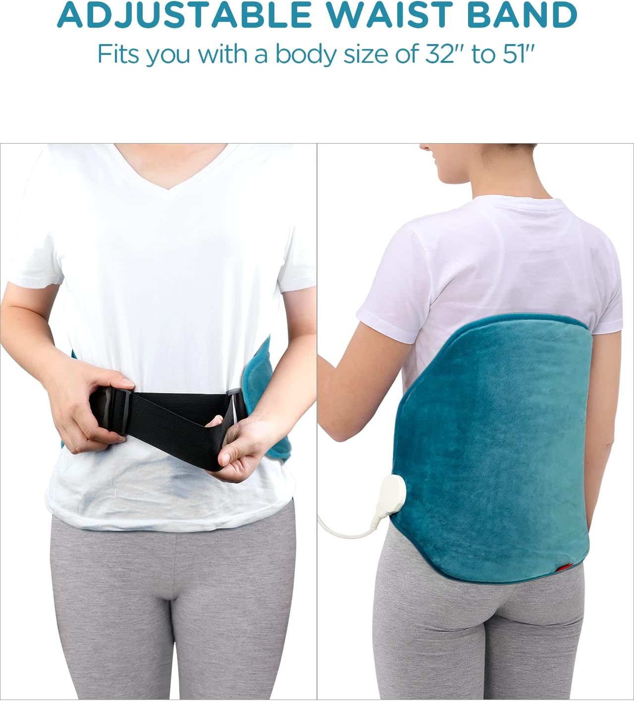 ComfyWarmth™ Upgraded Heating Pad for Back Pain Relief