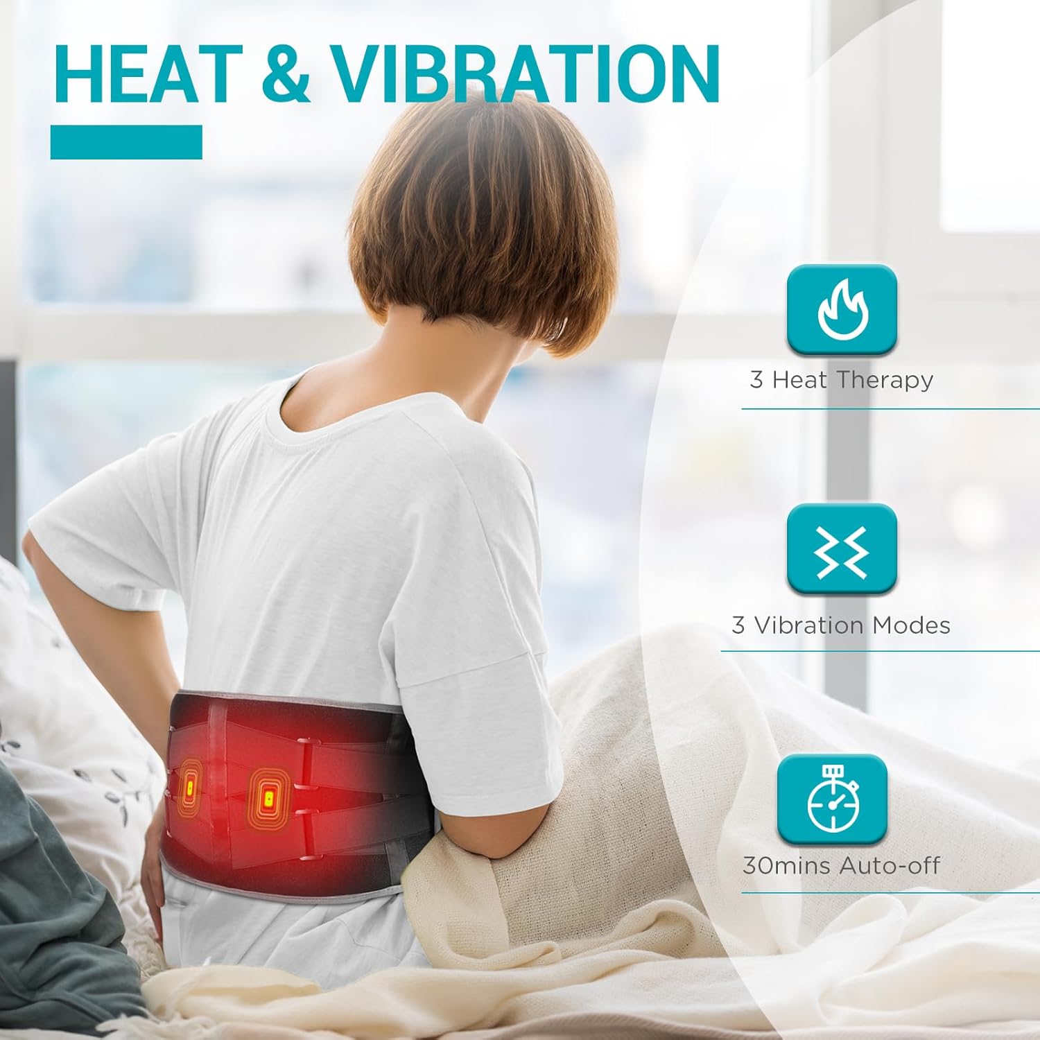 Comfytemp New Cordless Heating Pad with Massagerš„