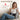Important safety tips for using a back heating pad with a woman sitting on a couch.