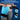 Blue hip ice pack with two adjustable straps, strong buckle, and stickable outer layer.