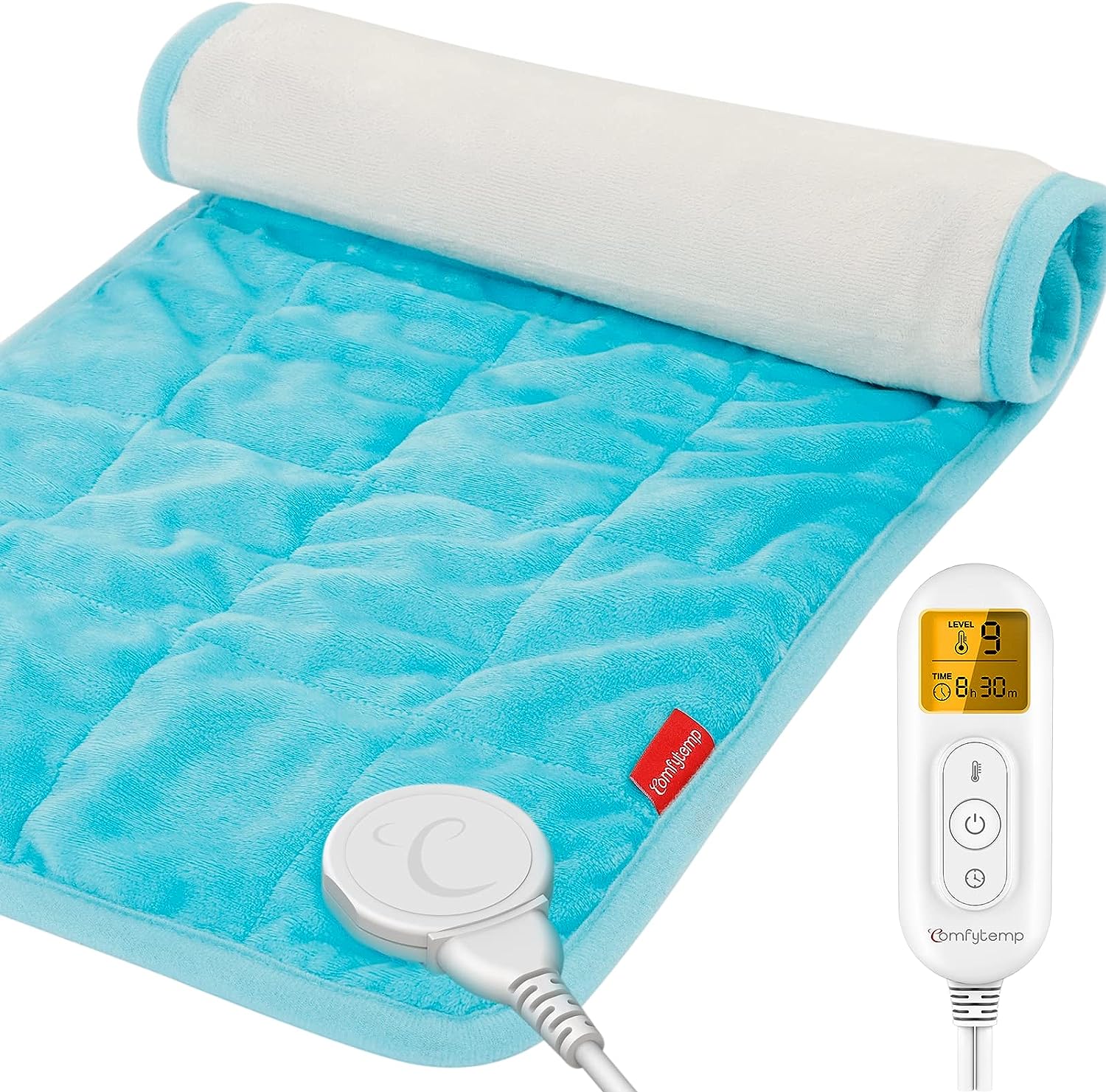 WeightedHeat™ Weighted Electric Heating Pad for Back Pain Relief
