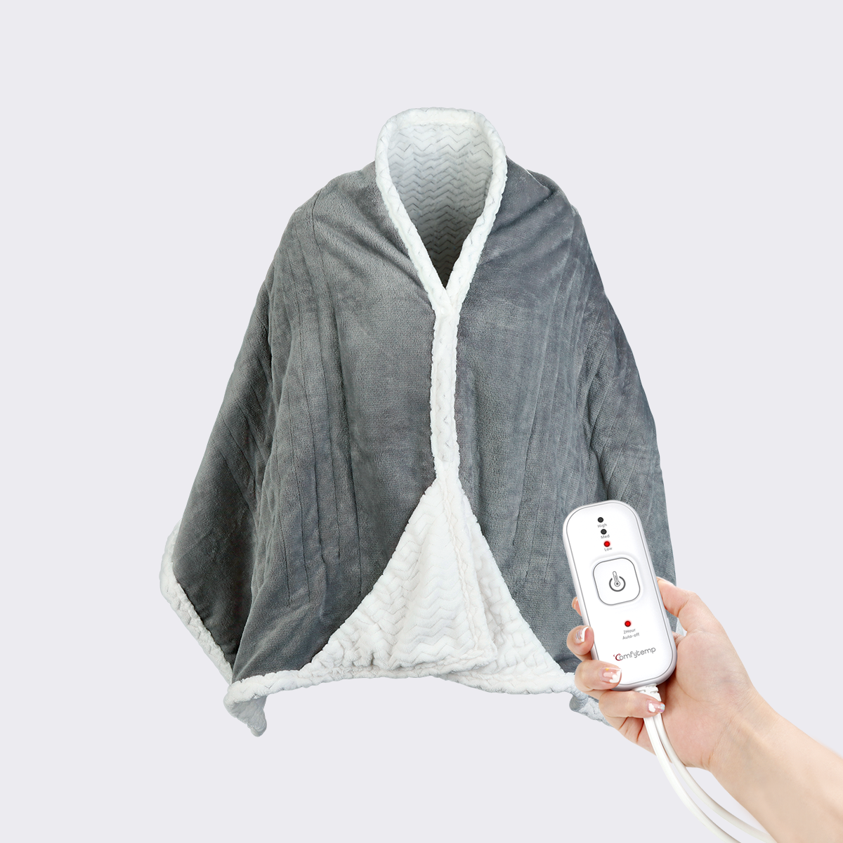 Heated sherpa lined shawl 2025