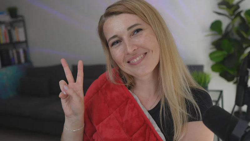 Honest Review Comfytemp Weighted Heating Pad for Period Cramps Red
