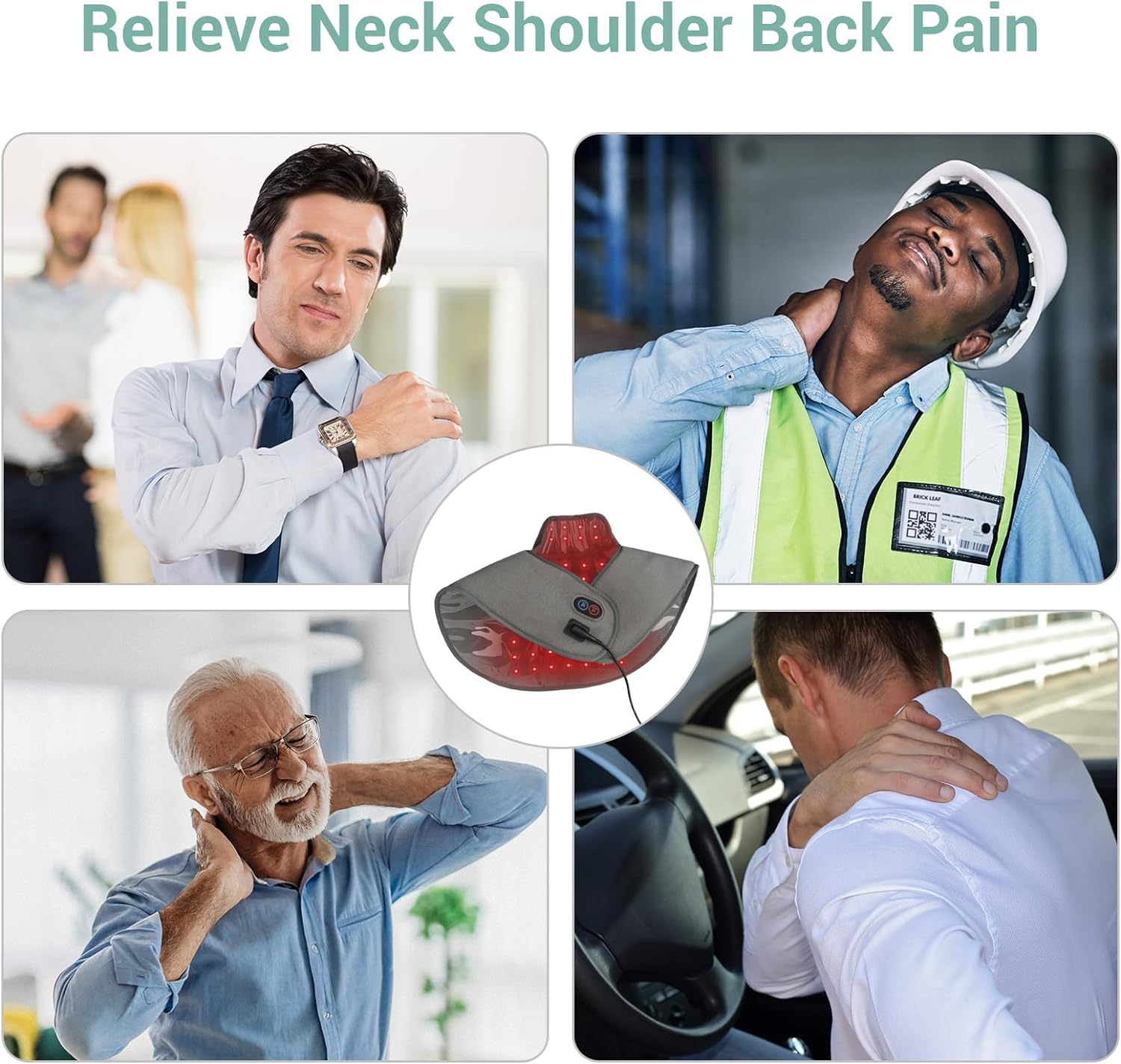 Comfytemp Red Light Therapy for Neck Shoulder Back Pain Relief