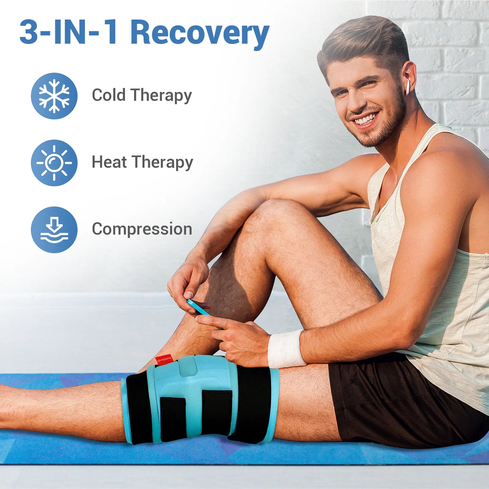 K9151-Comfytemp Large Knee Ice Pack Wrap
