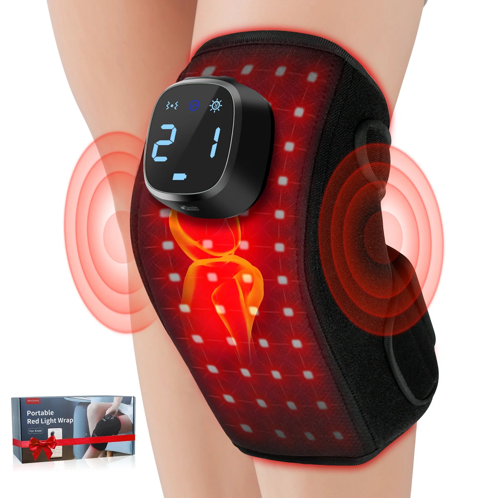 K4008-Comfytemp Knee Cordless Red Light Therapy