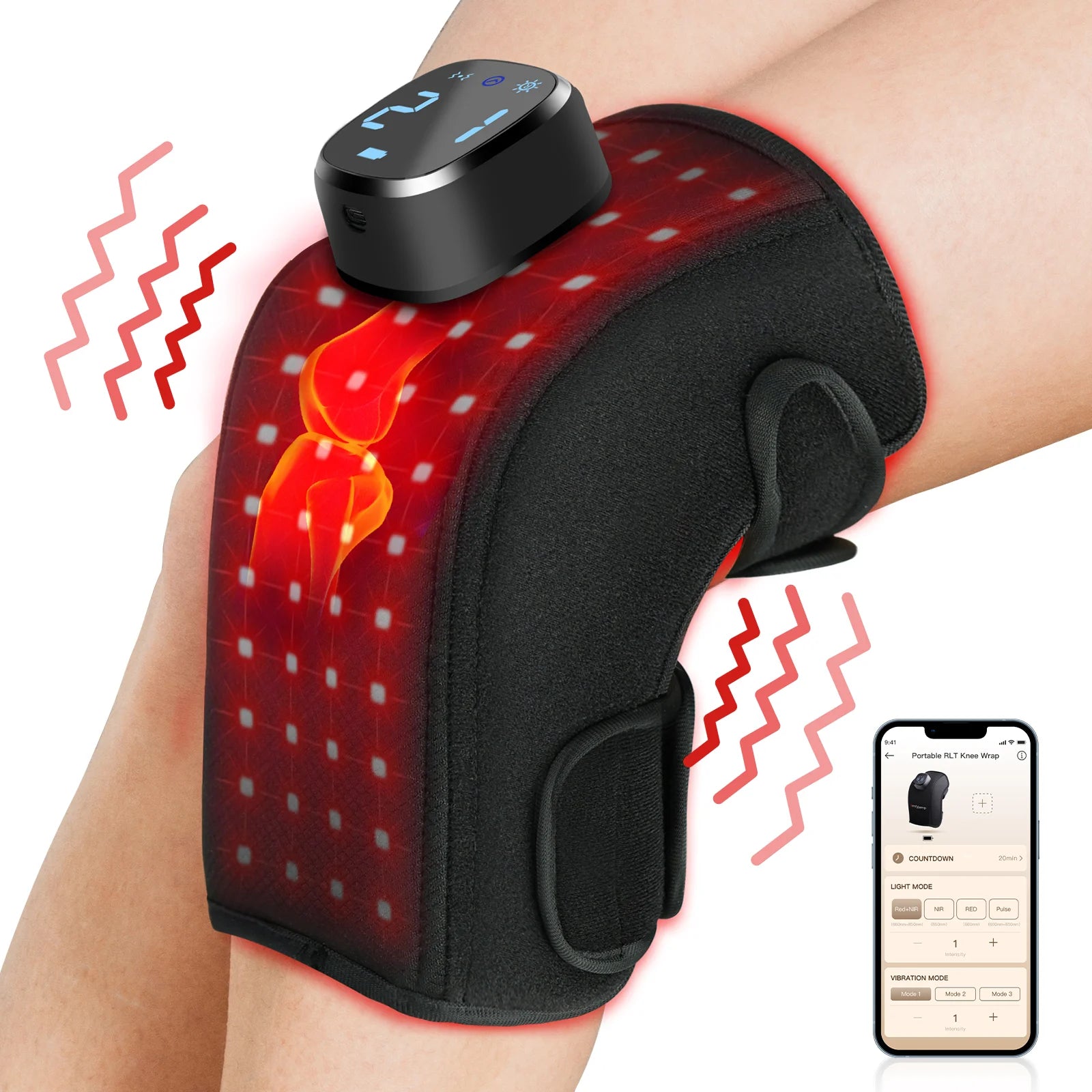 K4008-Comfytemp Knee Cordless Red Light Therapy