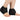 Close-up of a person's feet wearing black Comfy brand padded heel protectors.