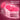 Pink corded electric period heat patch with reusable gel pads and a remote control featuring power, heat