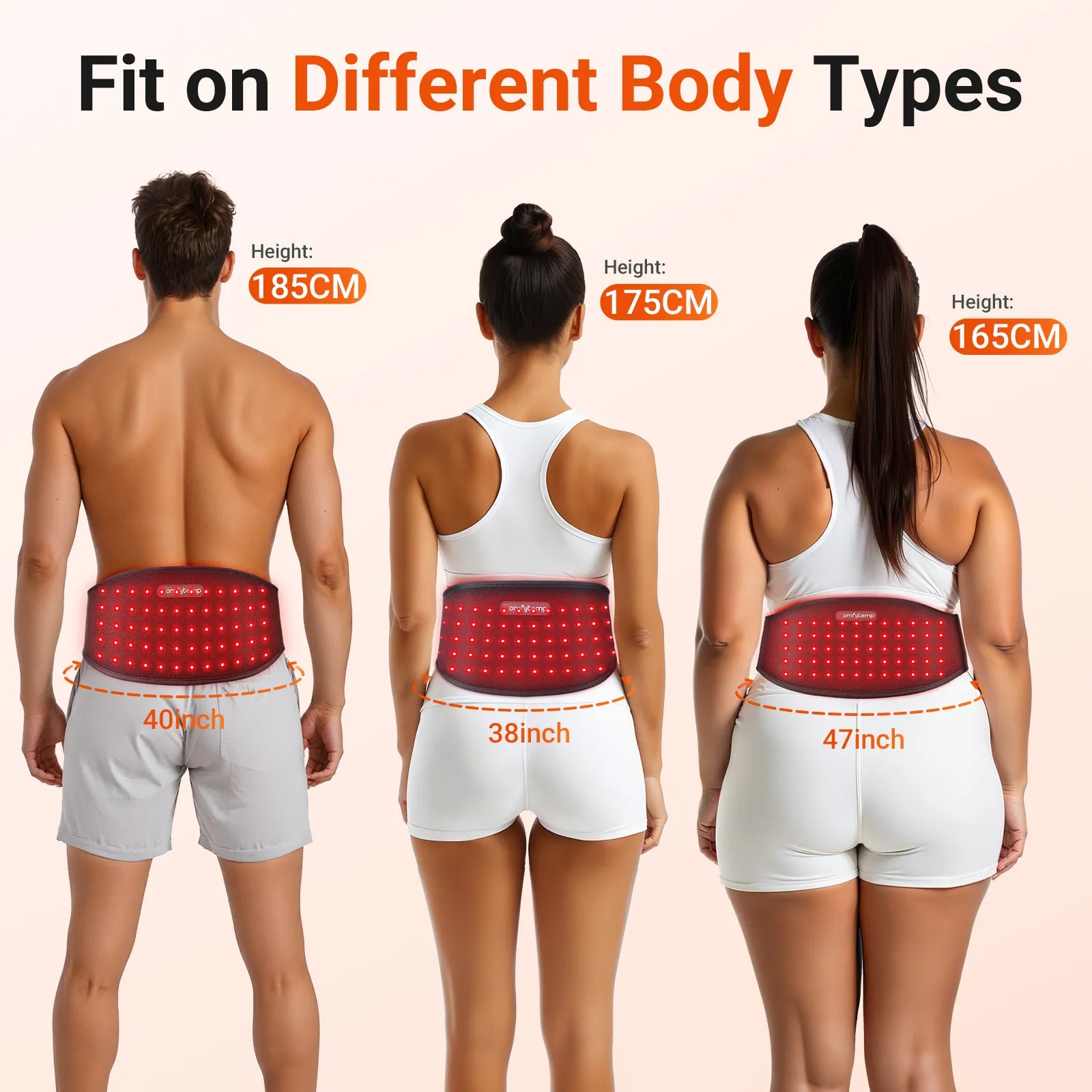 K4042-Comfytemp Cordless Red Light Therapy Belt for Body