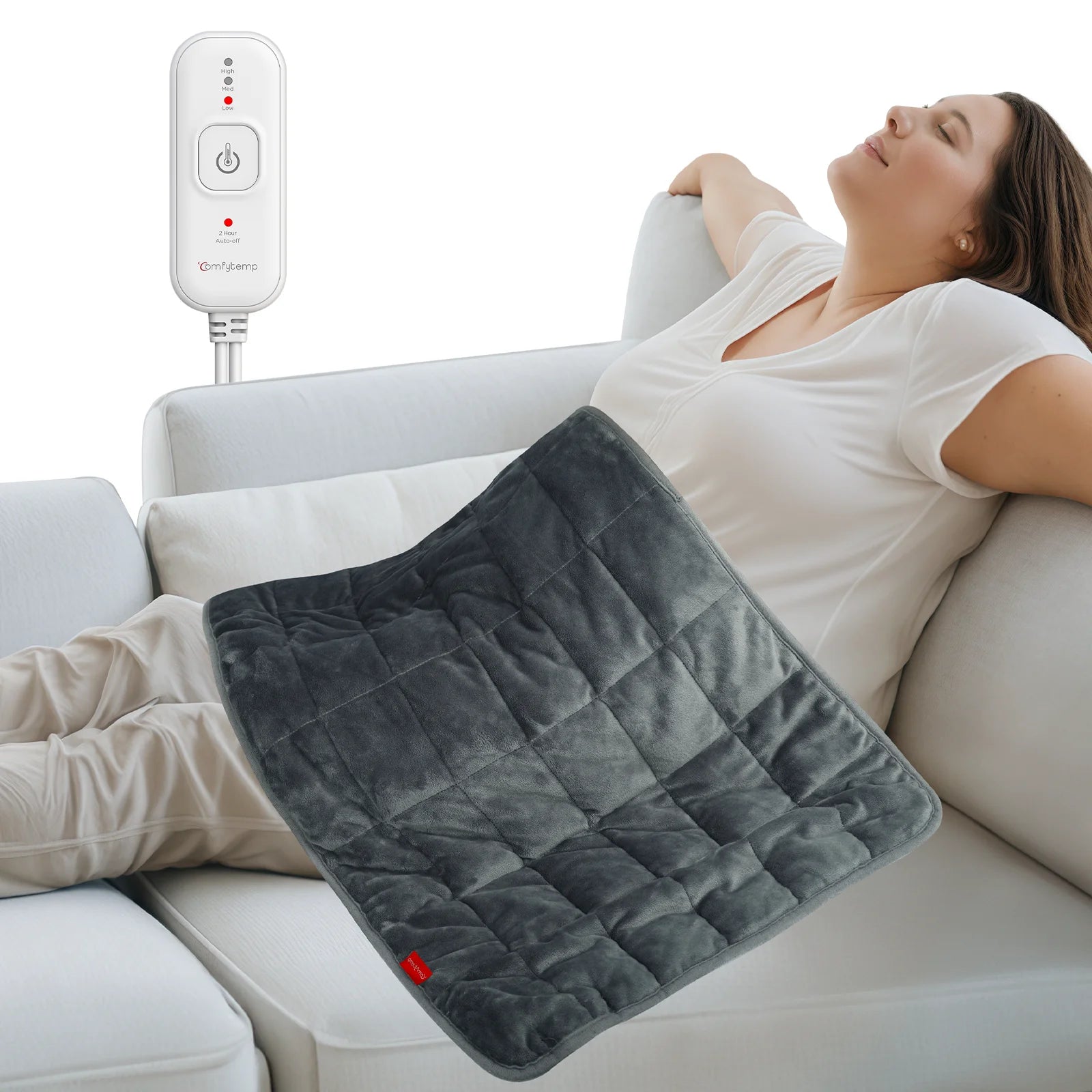 K9059-Comfytemp 17"×33" Weighted Heating Pad