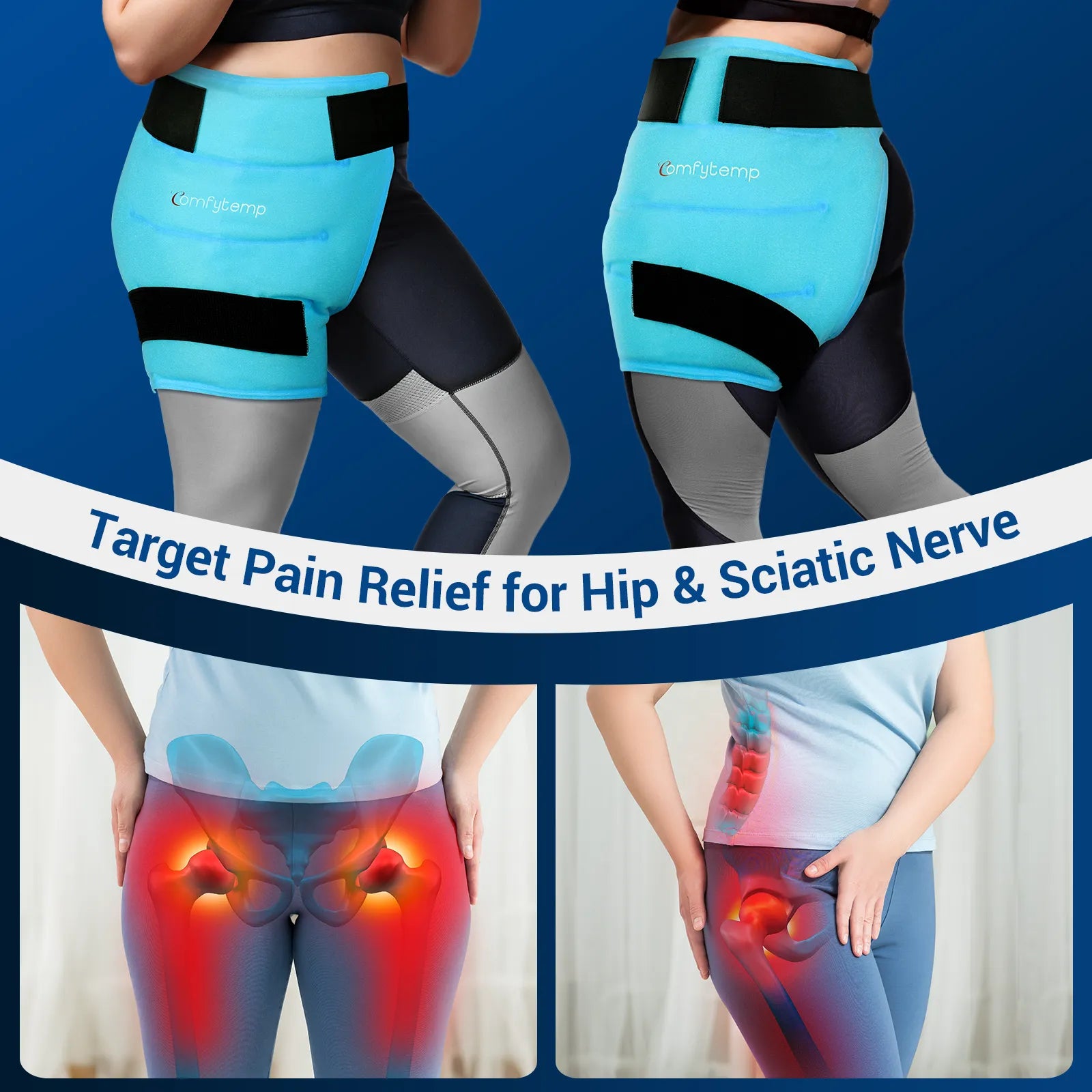 K9143-Comfytemp Large Hip Ice Pack Wrap