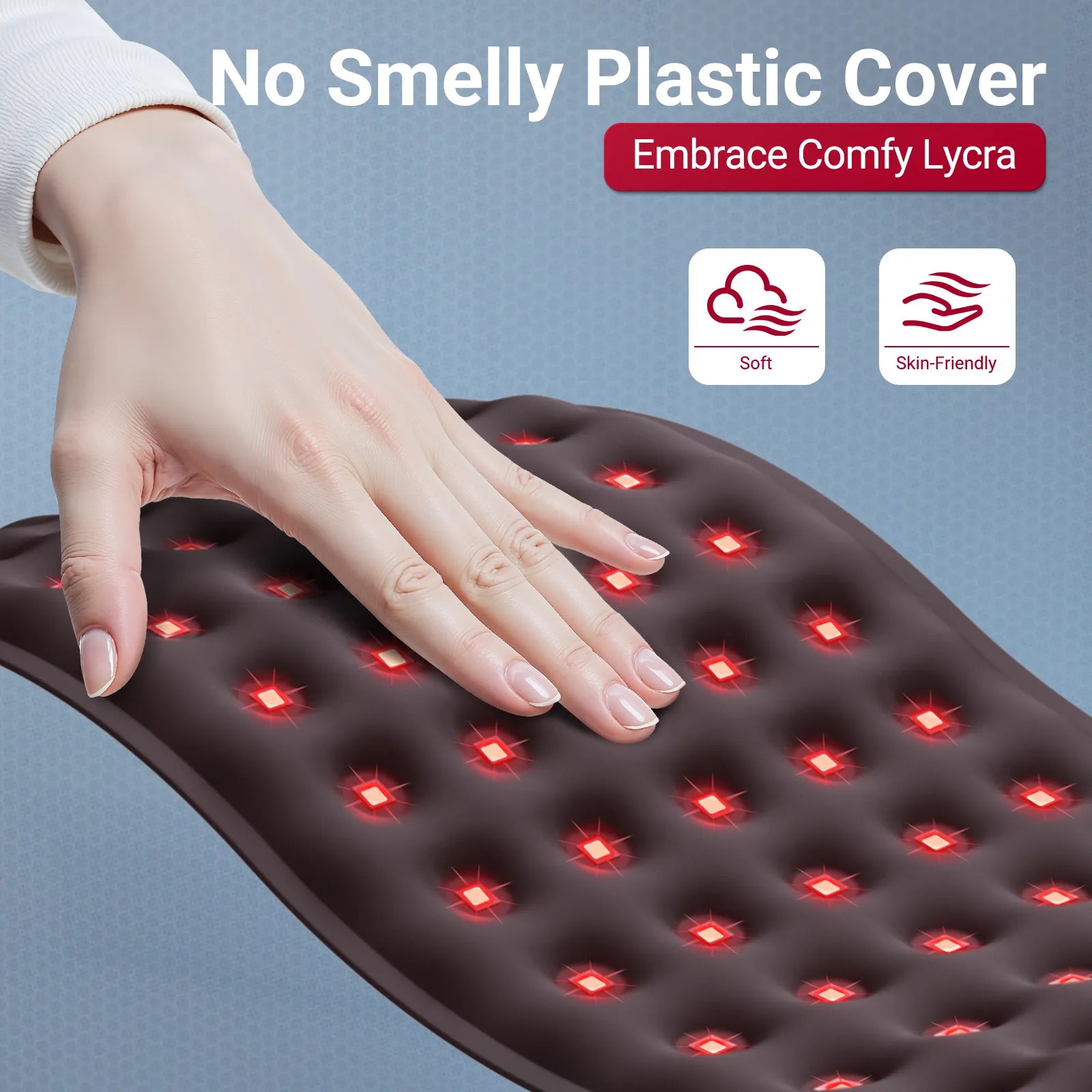 K4064-Comfytemp 14.4'' x 6.1'' Red Light Therapy Pad