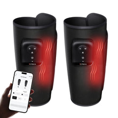 Portable Air Compression Calf Massager with Heat, 2Pack