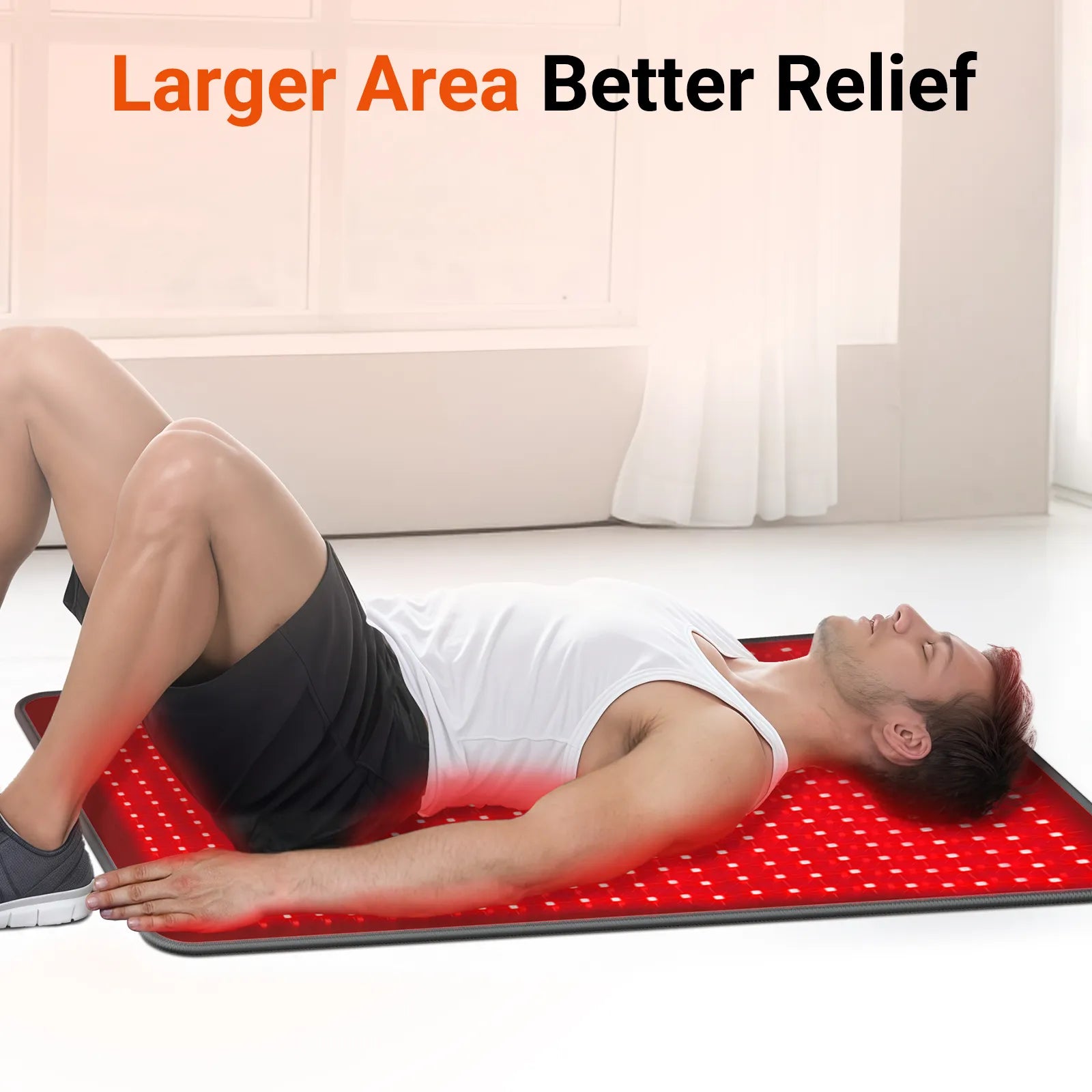 K4054-Comfytemp 41.5'' x 26'' Red Light Therapy Mat