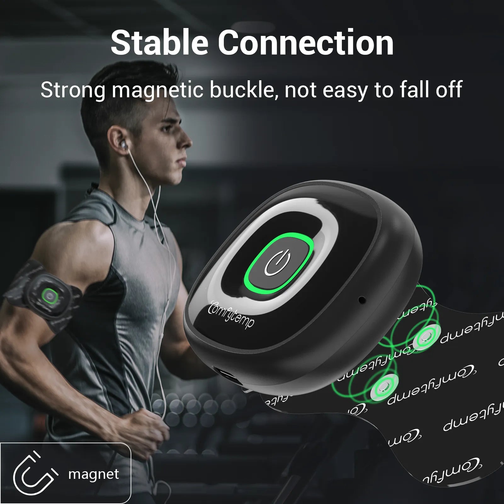 K6108-Comfytemp Back Shoulder Wireless TENS Unit with APP