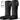Black leg and foot compression massager with a digital control panel for circulation relief.