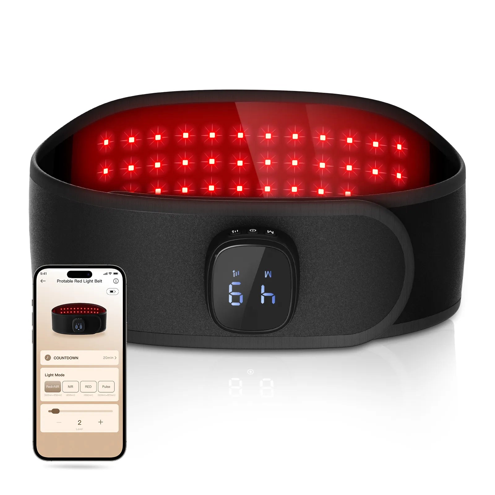 K4042-Comfytemp Cordless Red Light Therapy Belt for Body