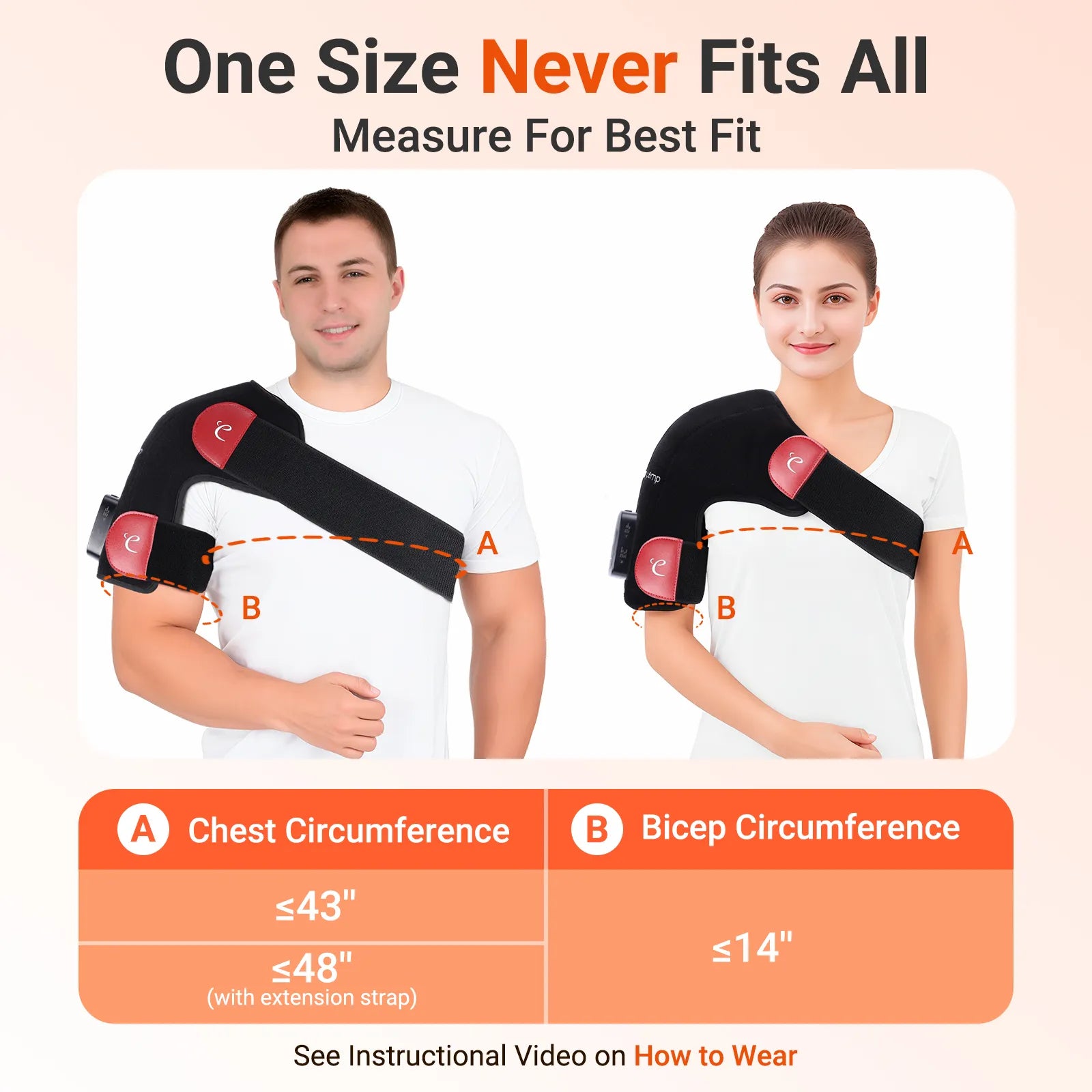 K4025-Comfytemp Shoulder Cordless Red Light Therapy