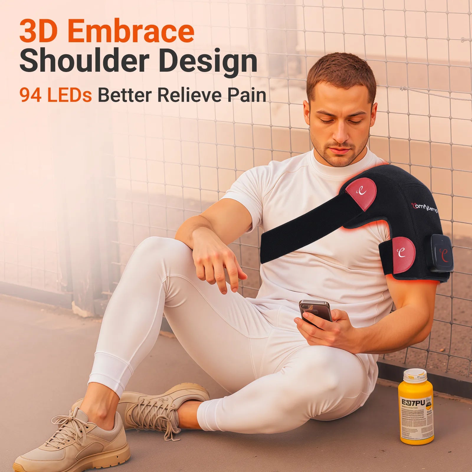 K4025-Comfytemp Shoulder Cordless Red Light Therapy