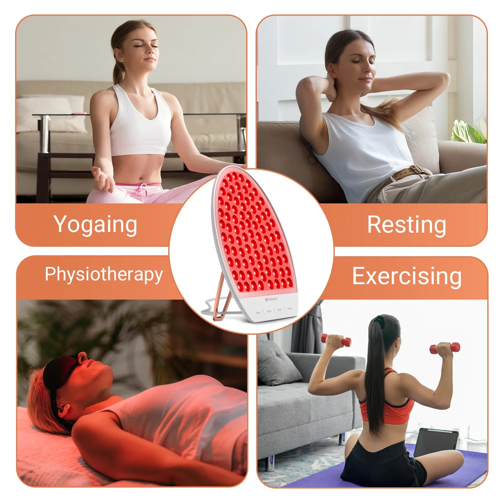 K4011-Comfytemp Face & Neck Red Light Therapy