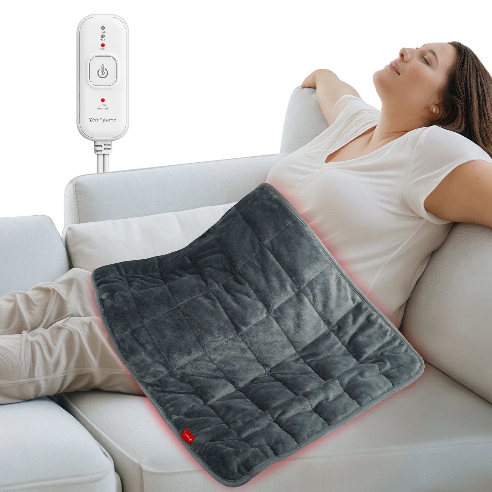 K9059-Comfytemp 17"×33" Weighted Heating Pad