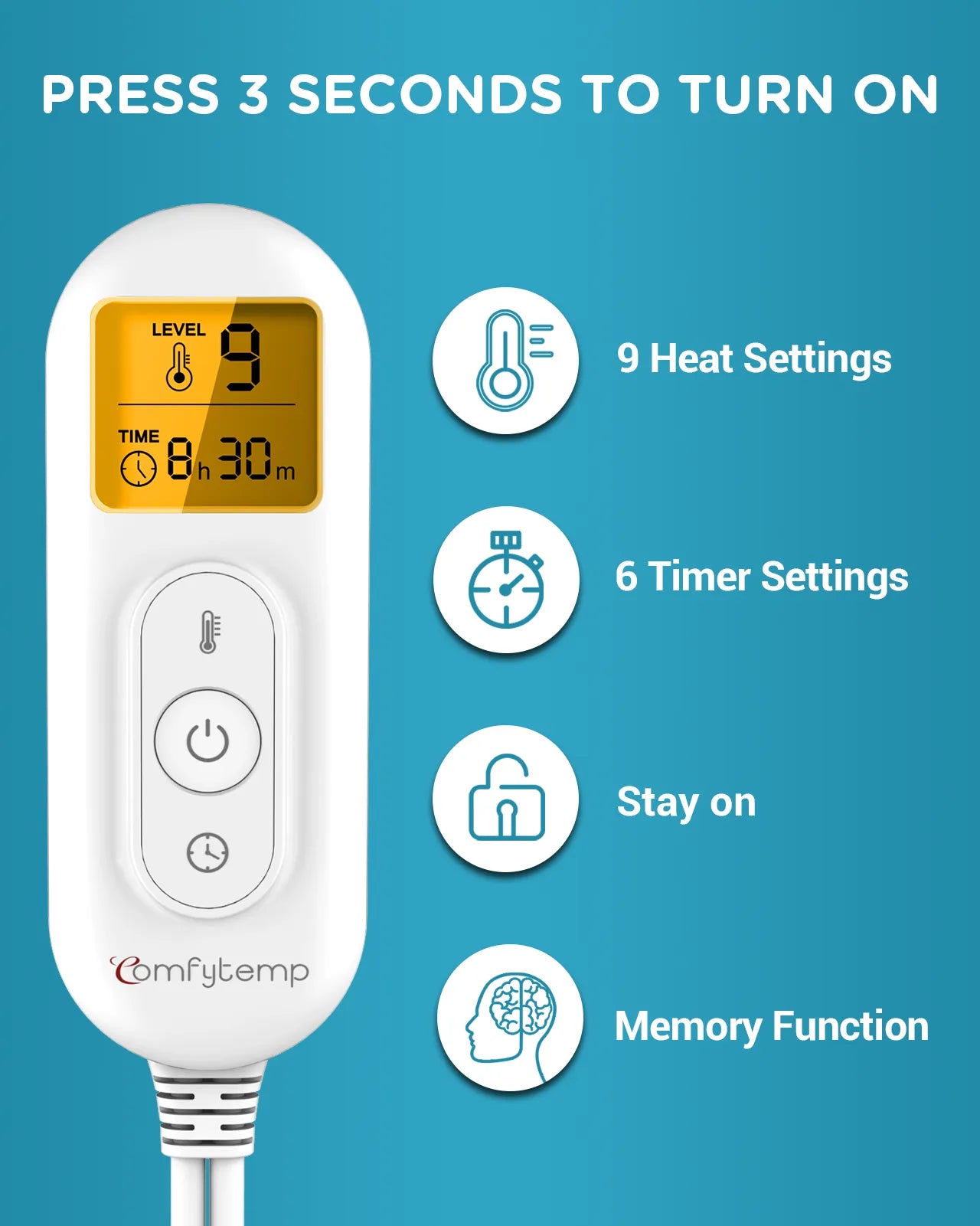 K9014-Comfytemp Back Heating Pad