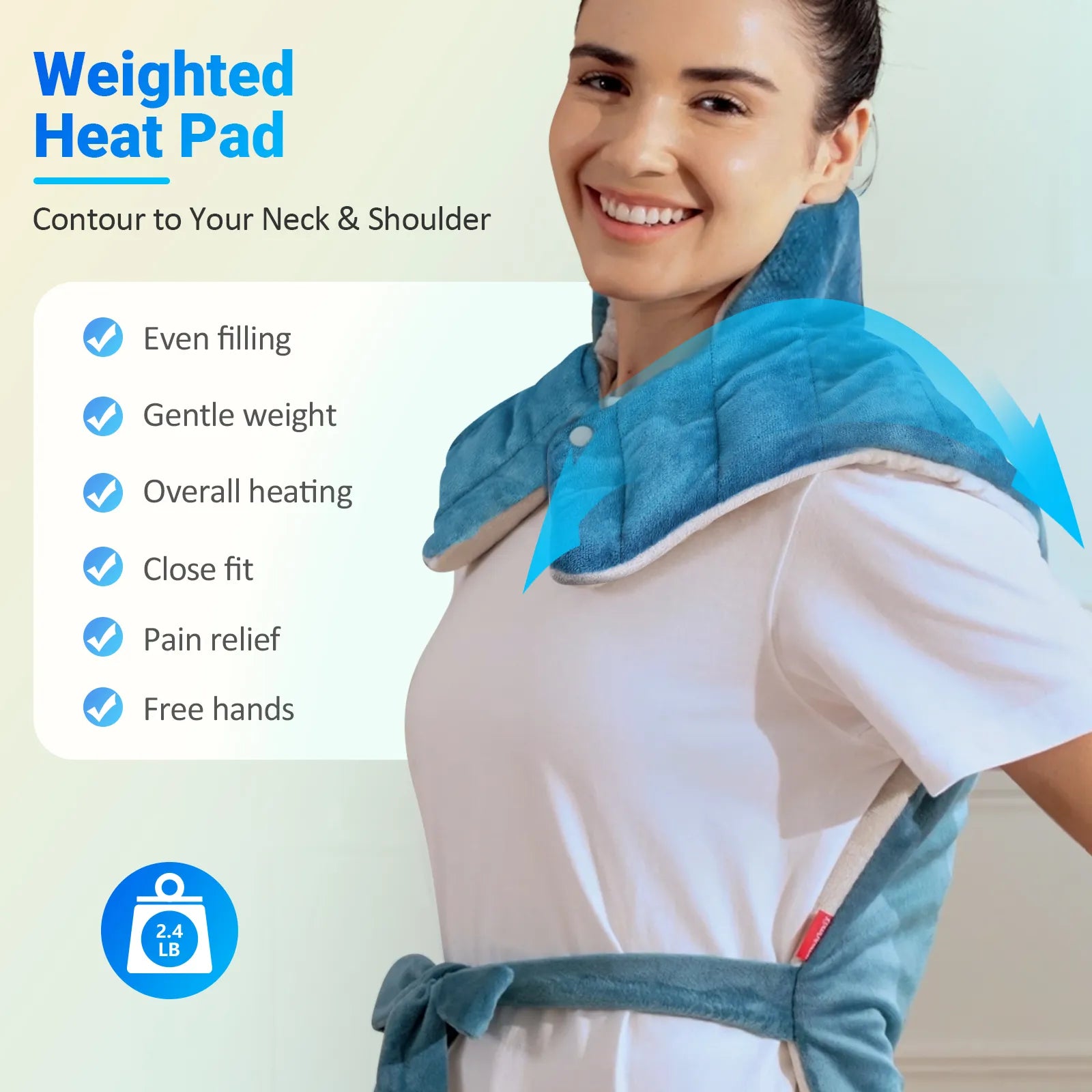 K9036-Comfytemp 22"x33" Weighted Heating Pad