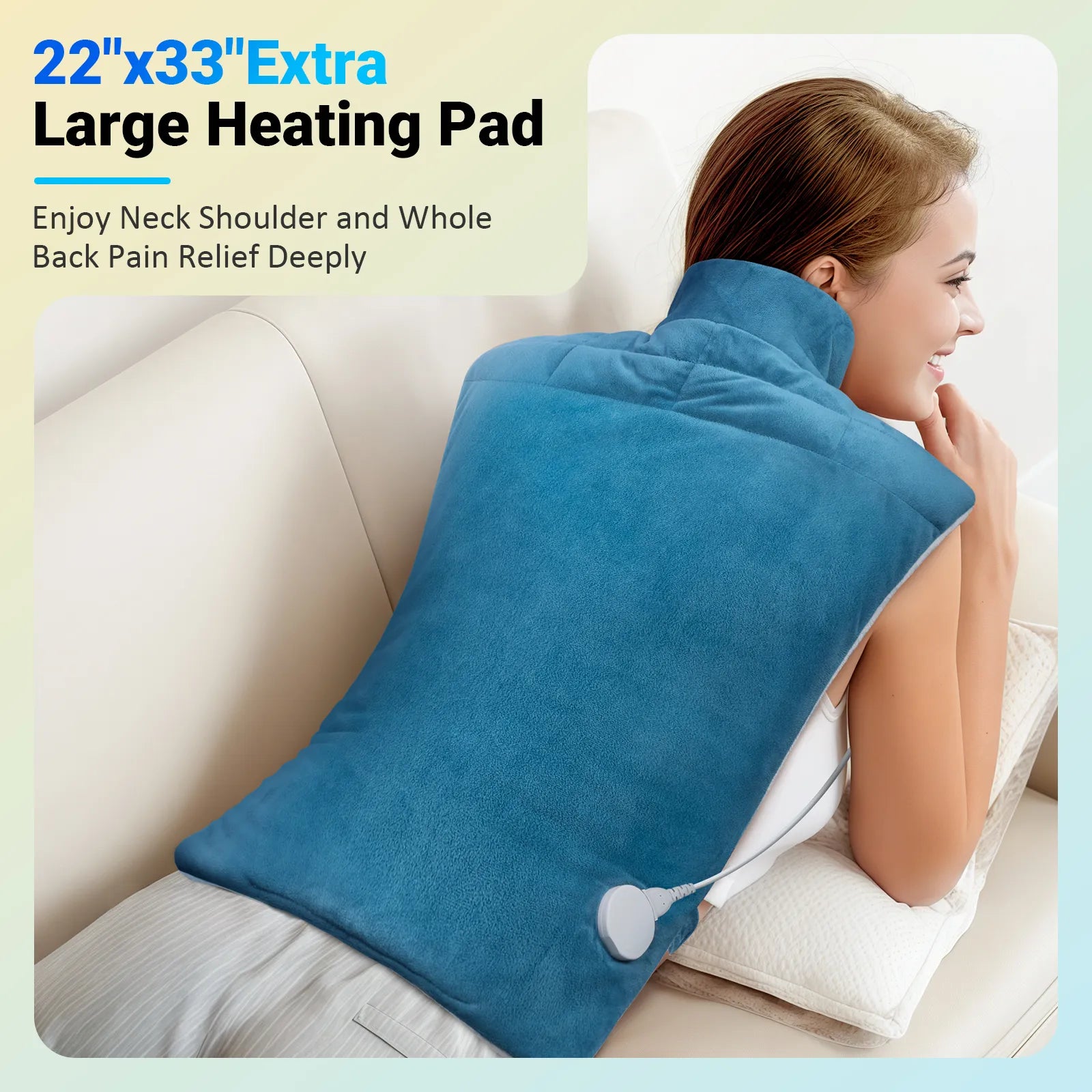 K9036-Comfytemp 22"x33" Weighted Heating Pad