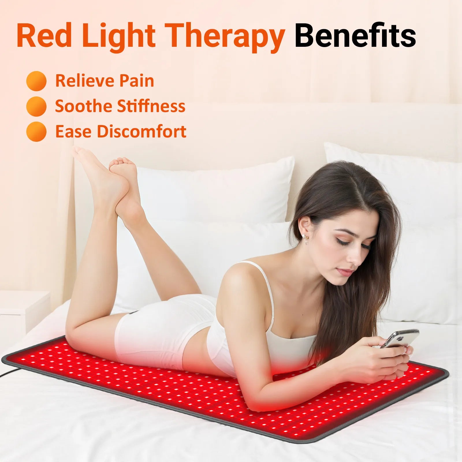K4054-Comfytemp 41.5'' x 26'' Red Light Therapy Mat
