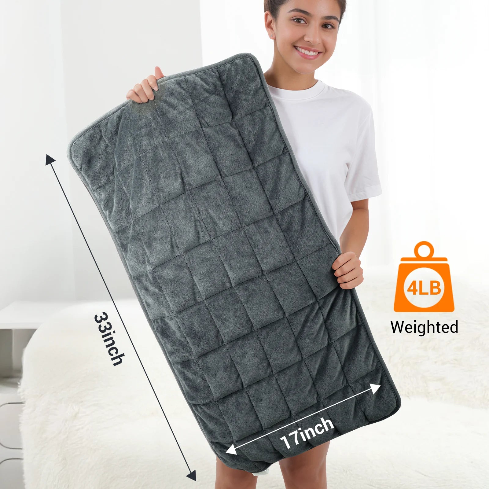 K9059-Comfytemp 17"×33" Weighted Heating Pad