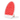 Oval red light therapy panel with adjustable timer and stand on a white background.