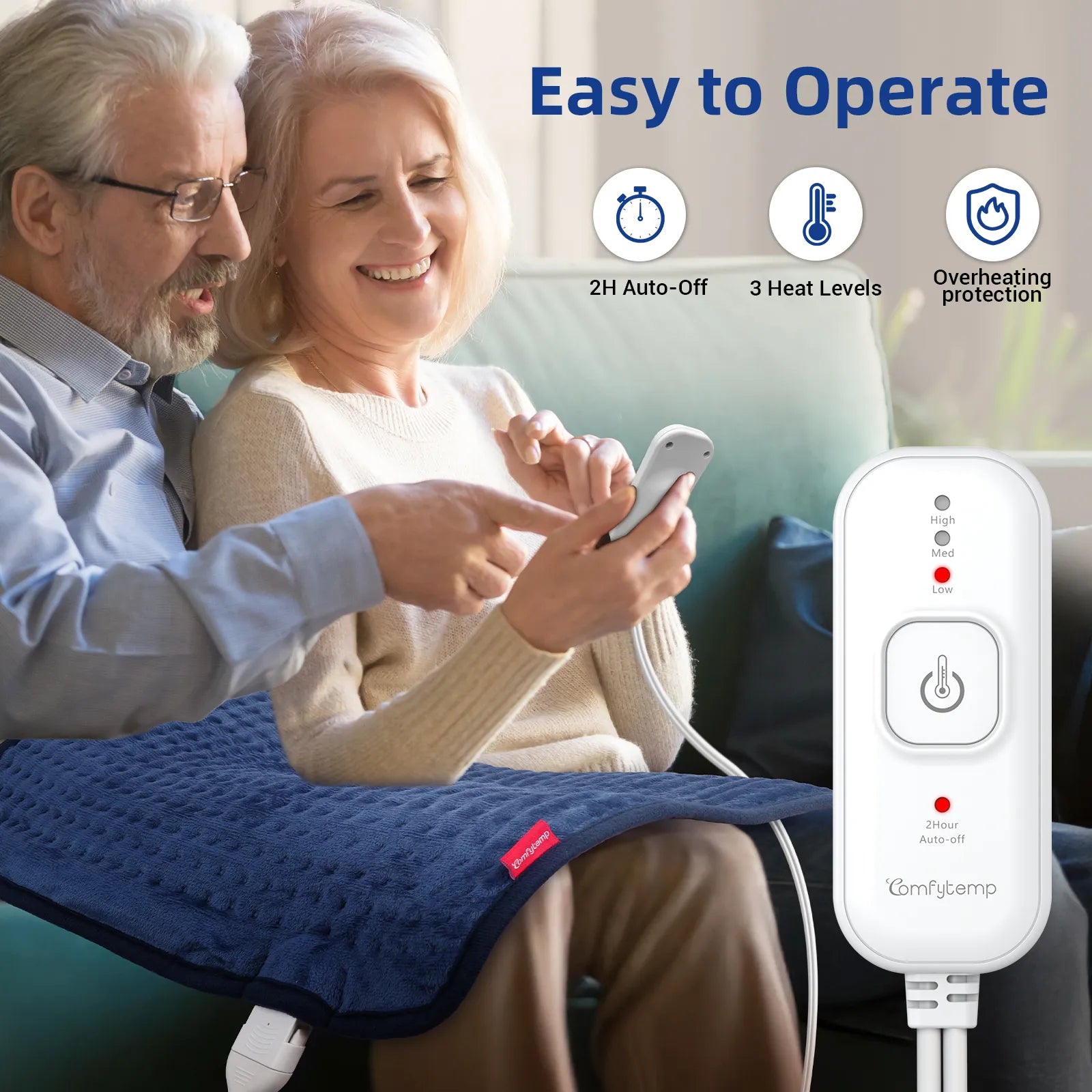 K9032-Comfytemp 17''x 33'' Heating Pad