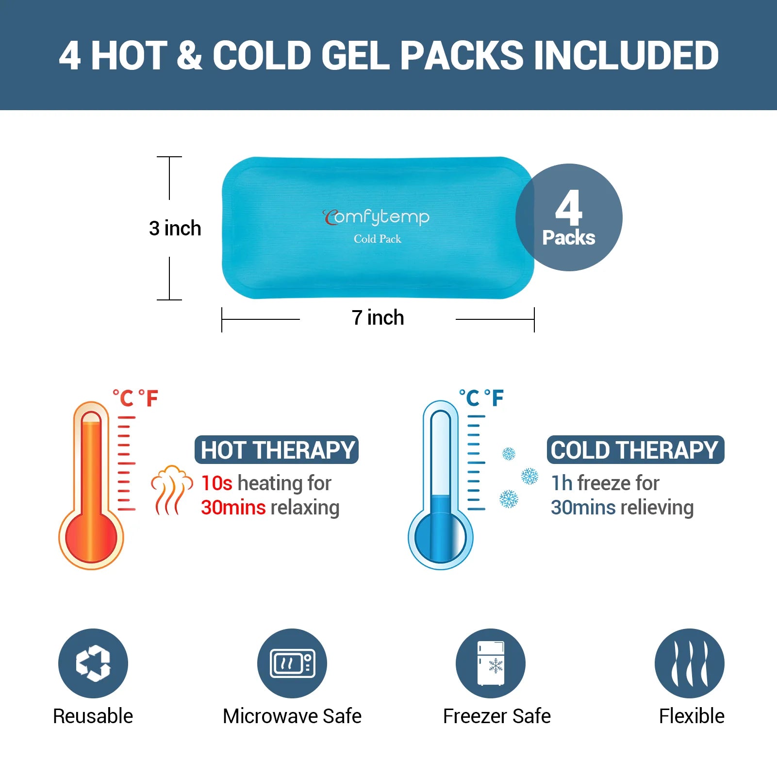 K9121-Comfytemp Wisdom Teeth Ice Pack Head Wrap